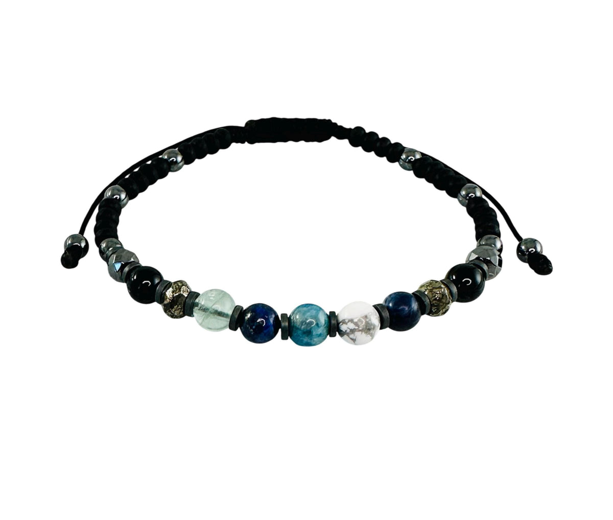 Student Study Support Bracelet,Back To School Bracelet,Mental Clarity Concentration Intuition Focus Healing Crystal Bracelet,Graduation Gift
