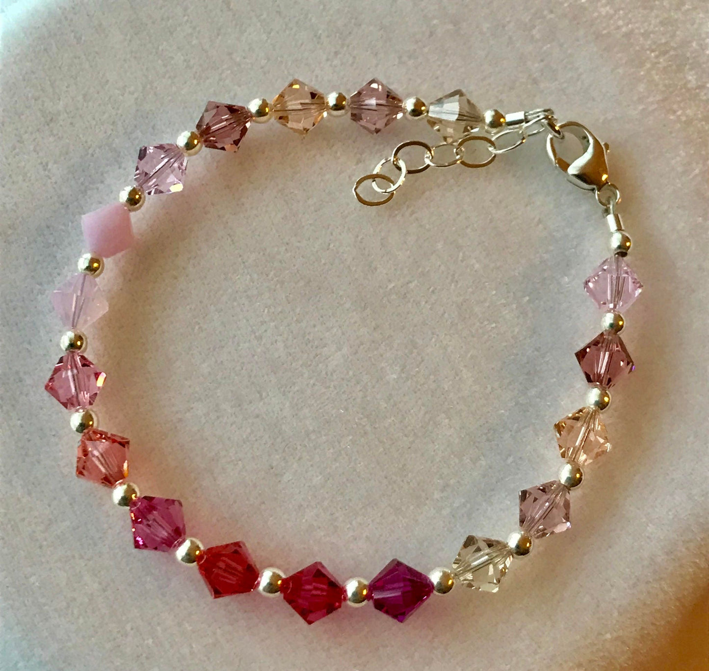 PRESTIGE Pearl Pave Beads Bracelet,Flower Girl Pearl Bracelet,Bridesmaid Pearl Bracelet,Junior Bridesmaid Bracelet,Pave Crystal Bracelet