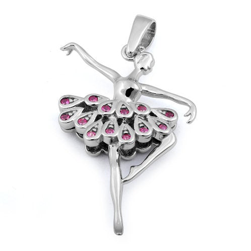 Sterling Silver Personalized Ballerina Necklace,Ballet Recital Necklace,Ballet Necklace,Recital Gifts Necklace,Dancer Gift Jewelry Necklace