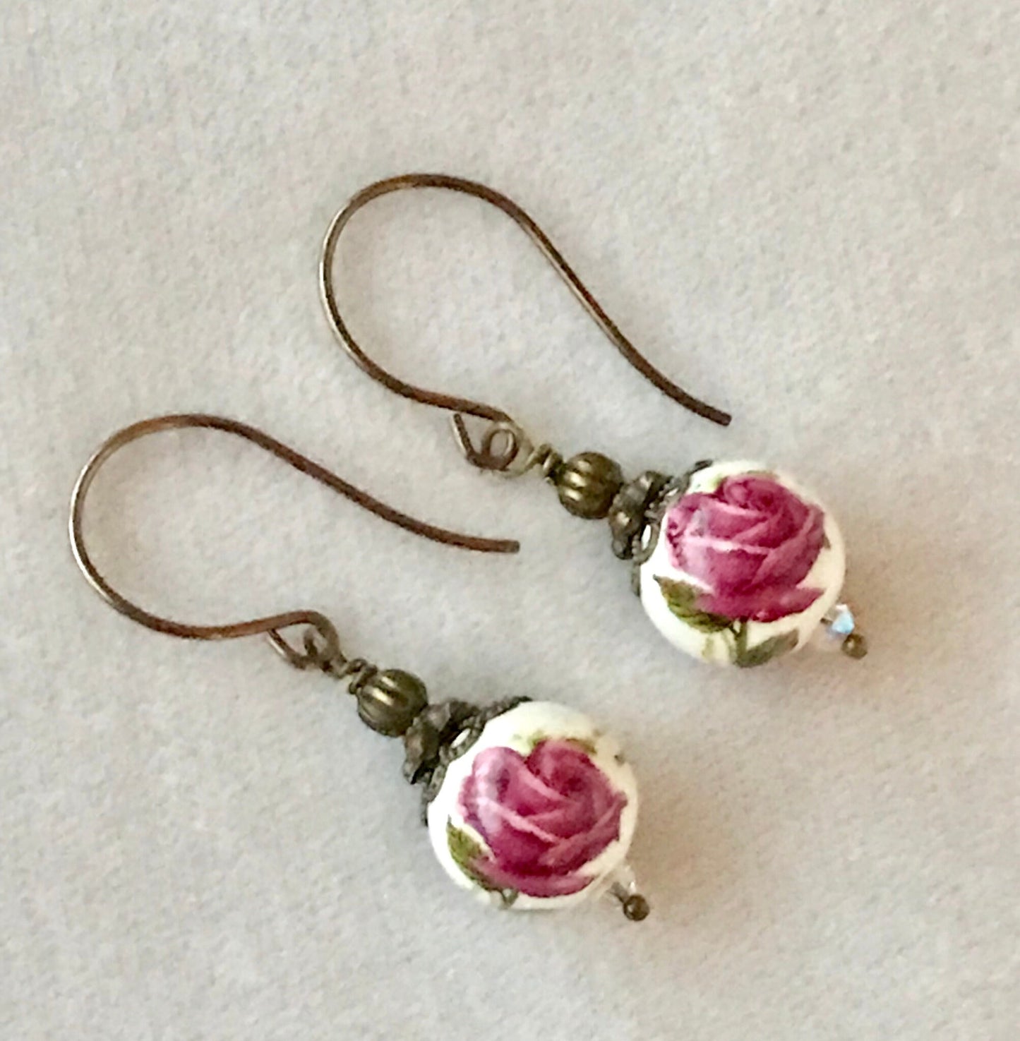 Porcelain Earrings, Ceramic Earrings, 20TH YEAR Anniversary Wedding,China Earrings,18TH Year Anniversary Wedding