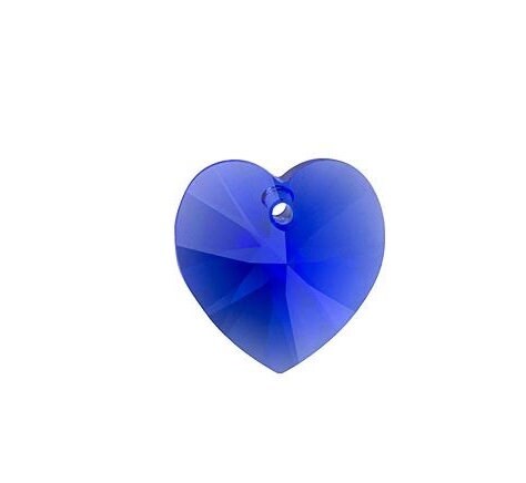 Something Blue Charm,Something Blue Bouquet Charm,PRESTIGE Crystal Blue Heart Charm,Something Blue Daughter's Wedding Bouquet Charm