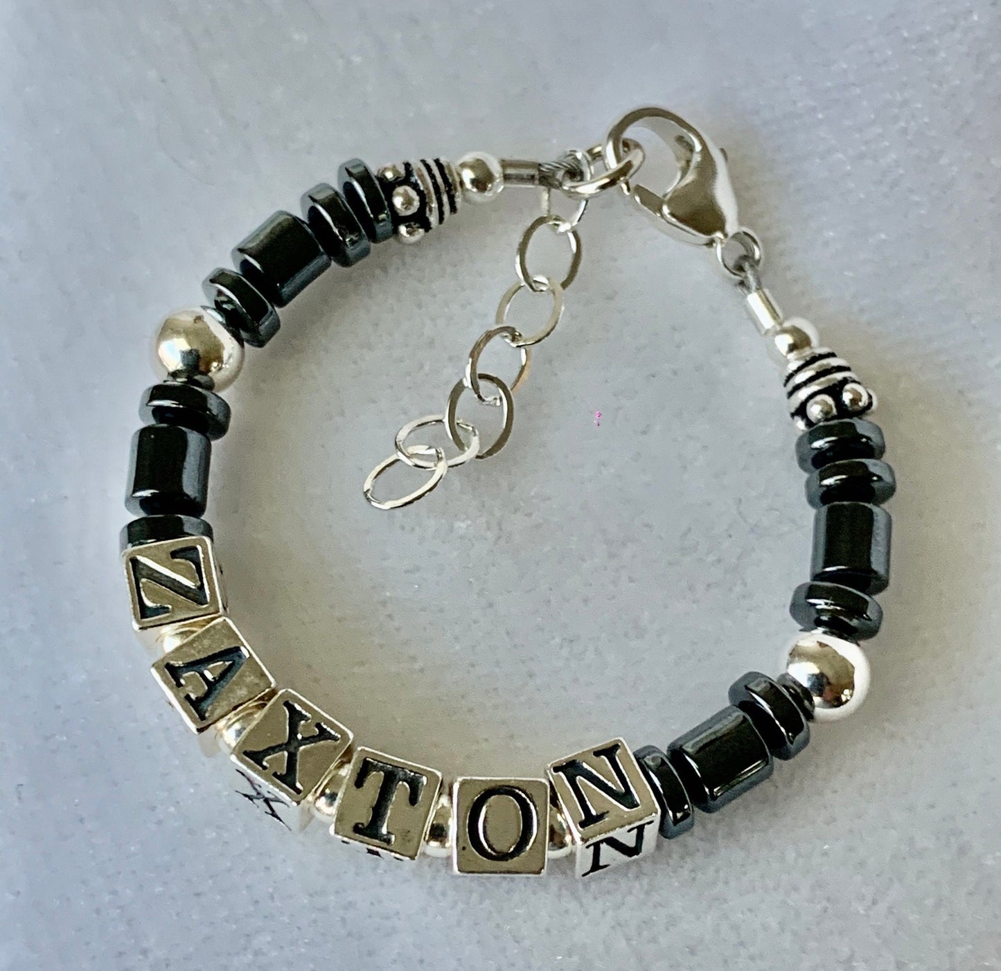 Personalized Baby Boy Name Bracelet,Boy Boys Custom Name Bracelet,Newborn Baby Twin ID Name Bracelet,Toddler Boy Name Bracelet