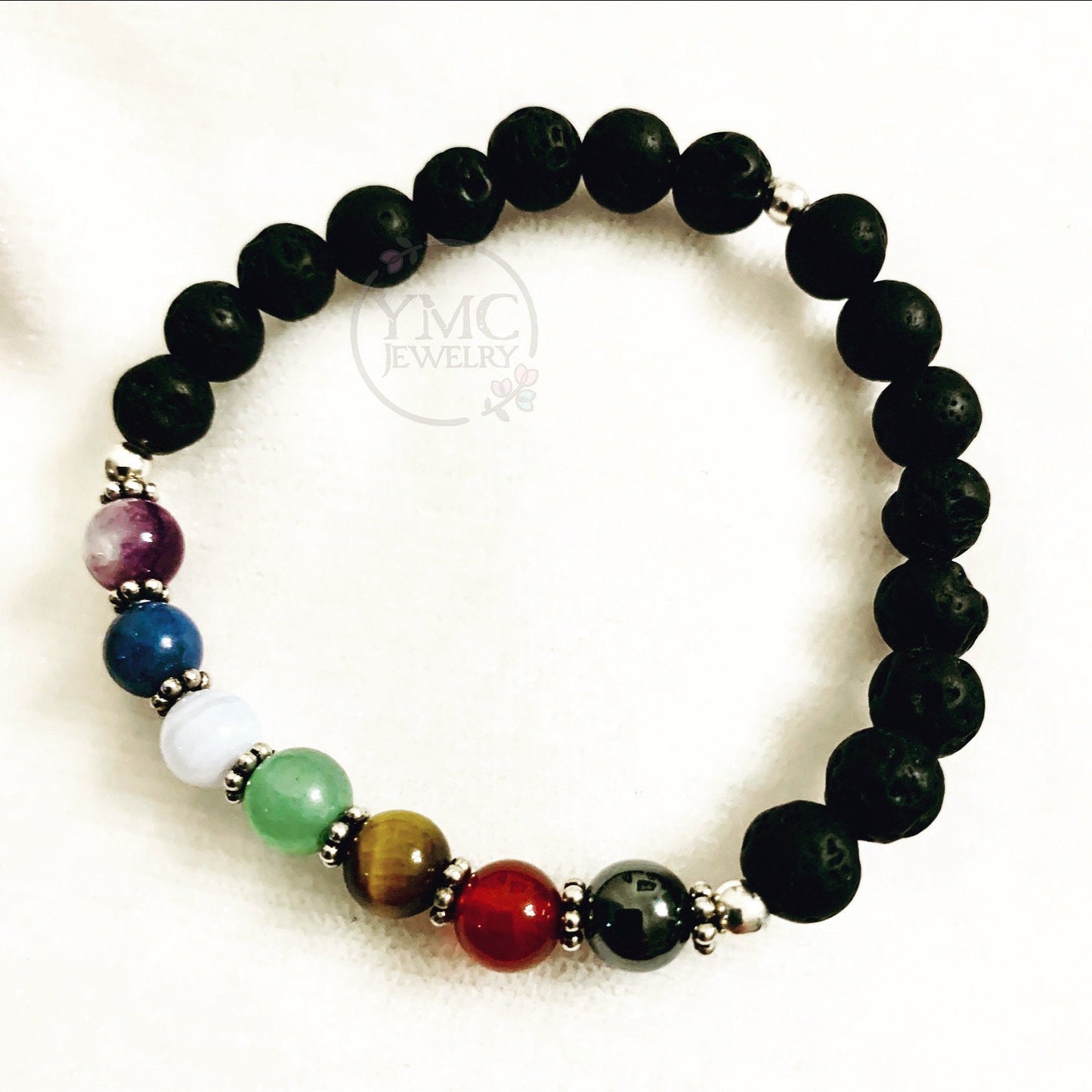 Chakra Balance Bracelet for Kids Children Teenagers Boys Girls,Dainty Chakra Balance Bracelet,Essential Oil Bracelet,Chakra Healing Bracelet