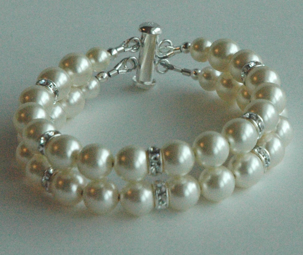 Sparkly Crystal Rhinestone Pearl Bracelet For Bride,Bridesmaids Jewelry Bracelet,Wedding Pearl Bracelet,Bridal Pearl Bracelet,Bride Bracelet