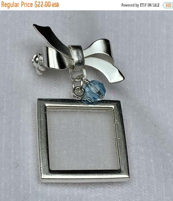 Something Blue Bridal Bouquet Photo Charm,Bridal Wedding Bouquet Photo Charms Sentimental Wedding Keepsake,Gift for Daughter on Wedding Day