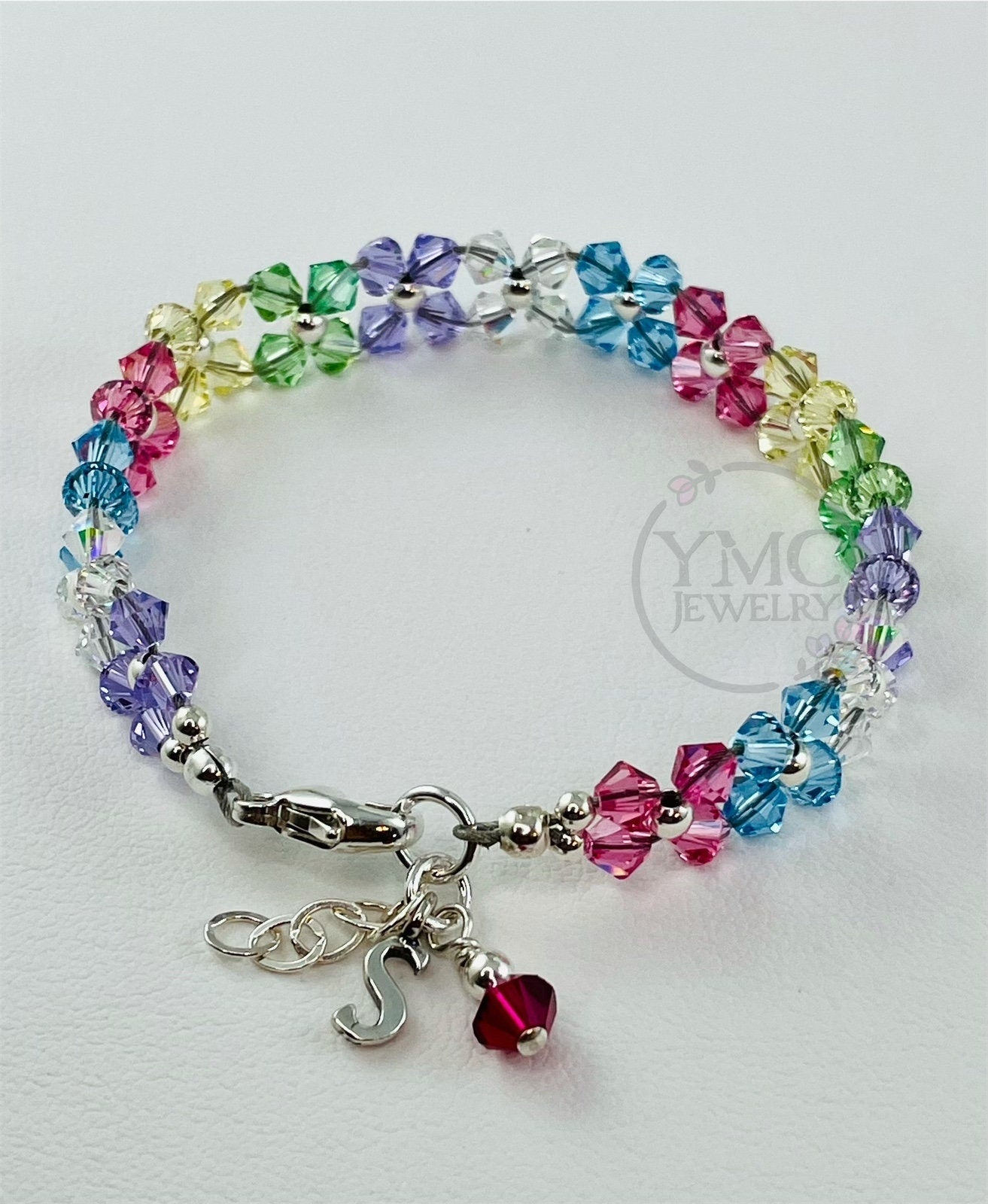 Rainbow Colorful Multicolor Double Strands Tennis Kids Bracelet