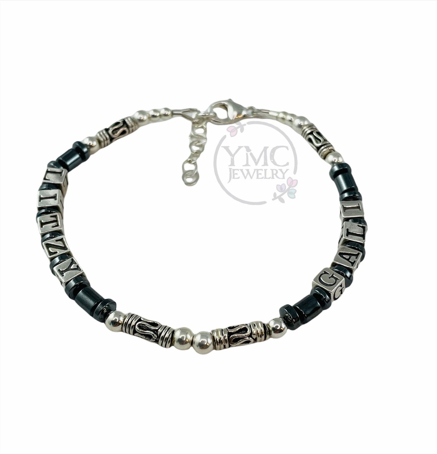 Personalized Baby Boy Name ID Bracelet,Newborn Baby Boy ID Name Bracelet