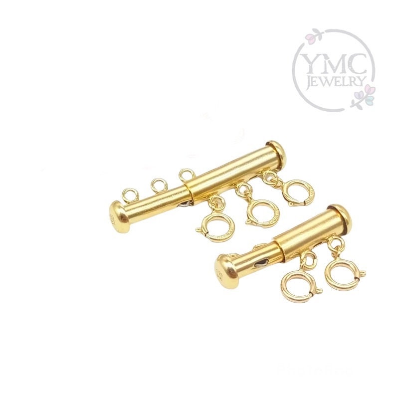 Necklace Detangler Clasp, Easy Detangling Layered Necklace, Silver Gold Layered Necklace Clasp Spacer, Multi Strand Necklace Clasp