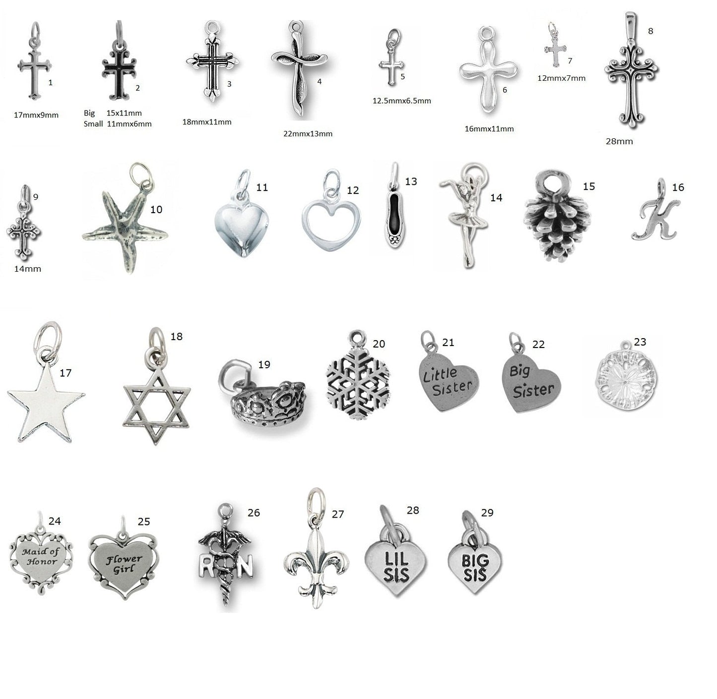 Sterling Silver Add Charms