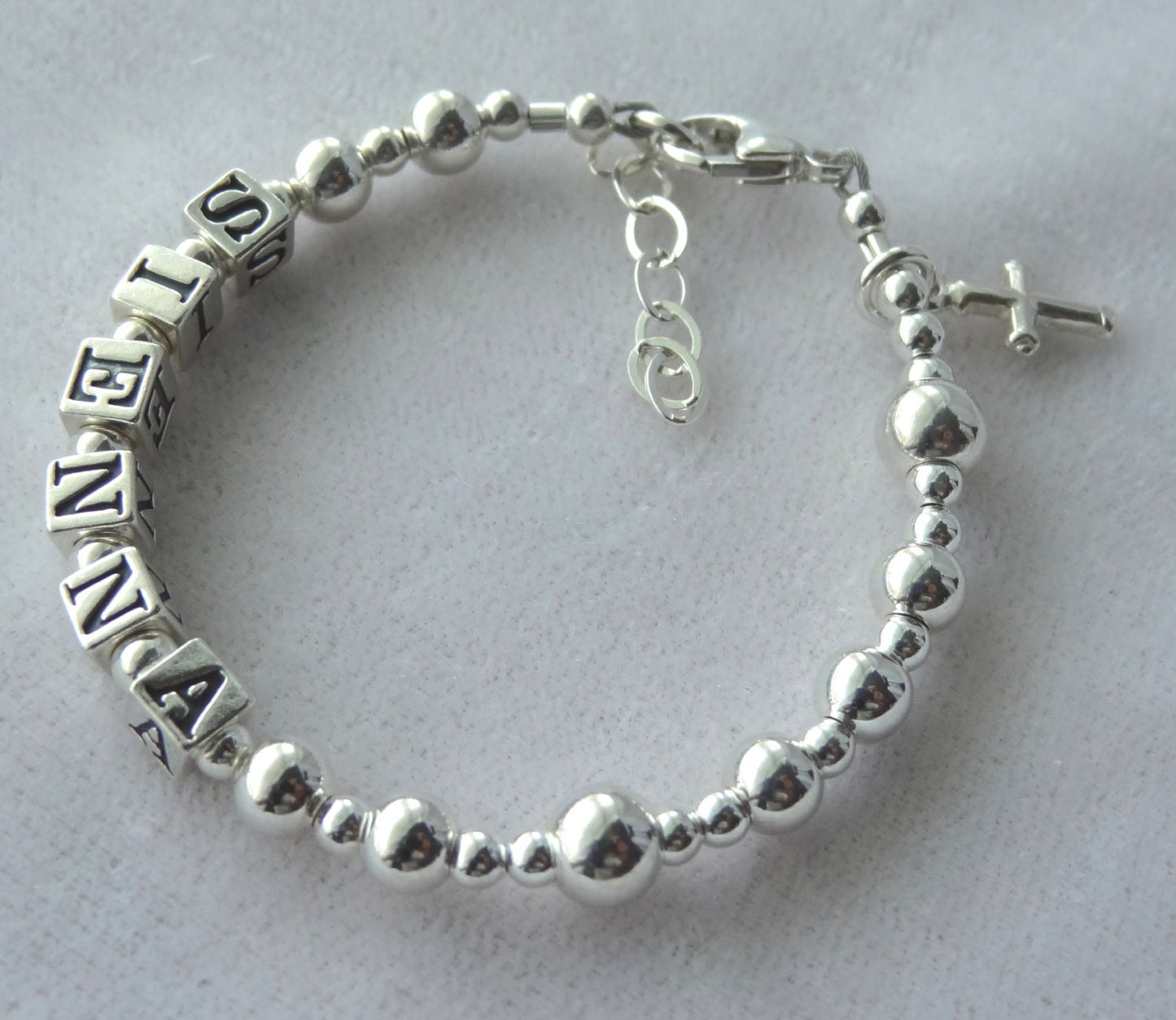 Baby Boy Name Bracelet, Boy Baptism Christening Bracelet, Baby Boy Bracelet, Boy Bracelet, Newborn Baby Boy Twin ID Bracelet