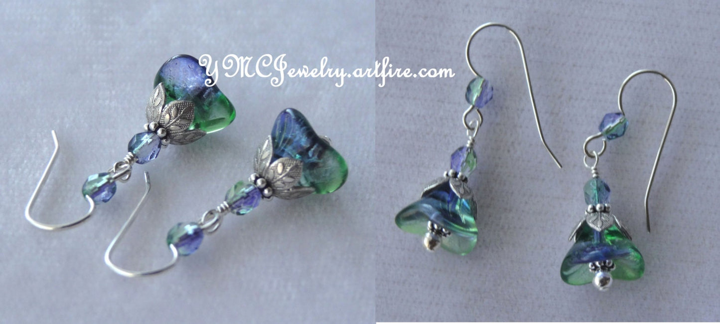 Porcelain Earrings,Ceramic Earrings,Bridesmaids Gifts Earrings,20Th Year Wedding Anniversary Jewelry,18TH Year Wedding Anniversary Jewelry