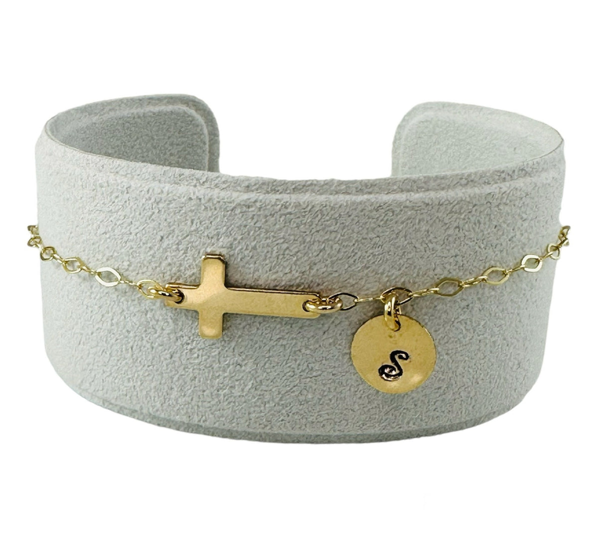 Gold Sideways Cross Bracelet,Confirmation Cross Bracelet,Baptism First Communion Cross Bracelet,Personalized Simple Dainty Cross Bracelet
