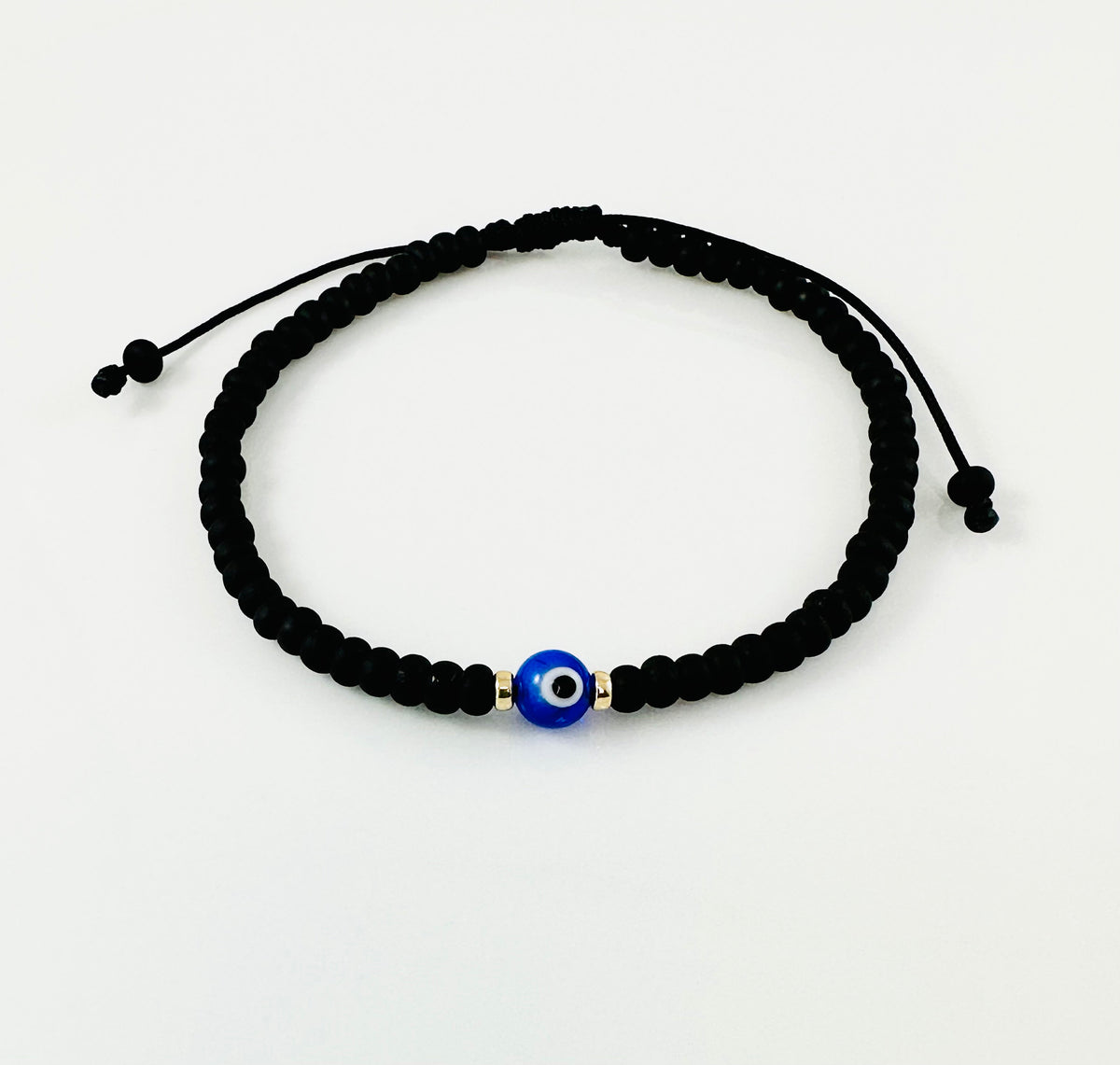 Men’s Protection Evil Eye Bracelet,Blue and Black Evil Eye Men-Women Bracelet,Minimalist Men Bracelet,Stackable Men Bracelet,Surfer Bracelet