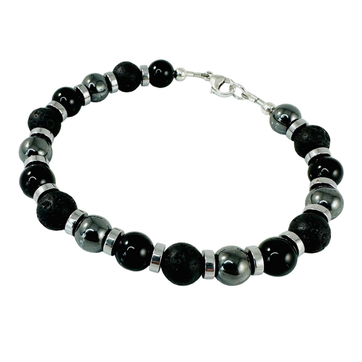 Protection Stretch Mens Bracelets,Men Bracelet,Black Blue Gray Brown Sodalite Hematite Tiger Beaded Men Bracelet,Simple Men Beaded Bracelet
