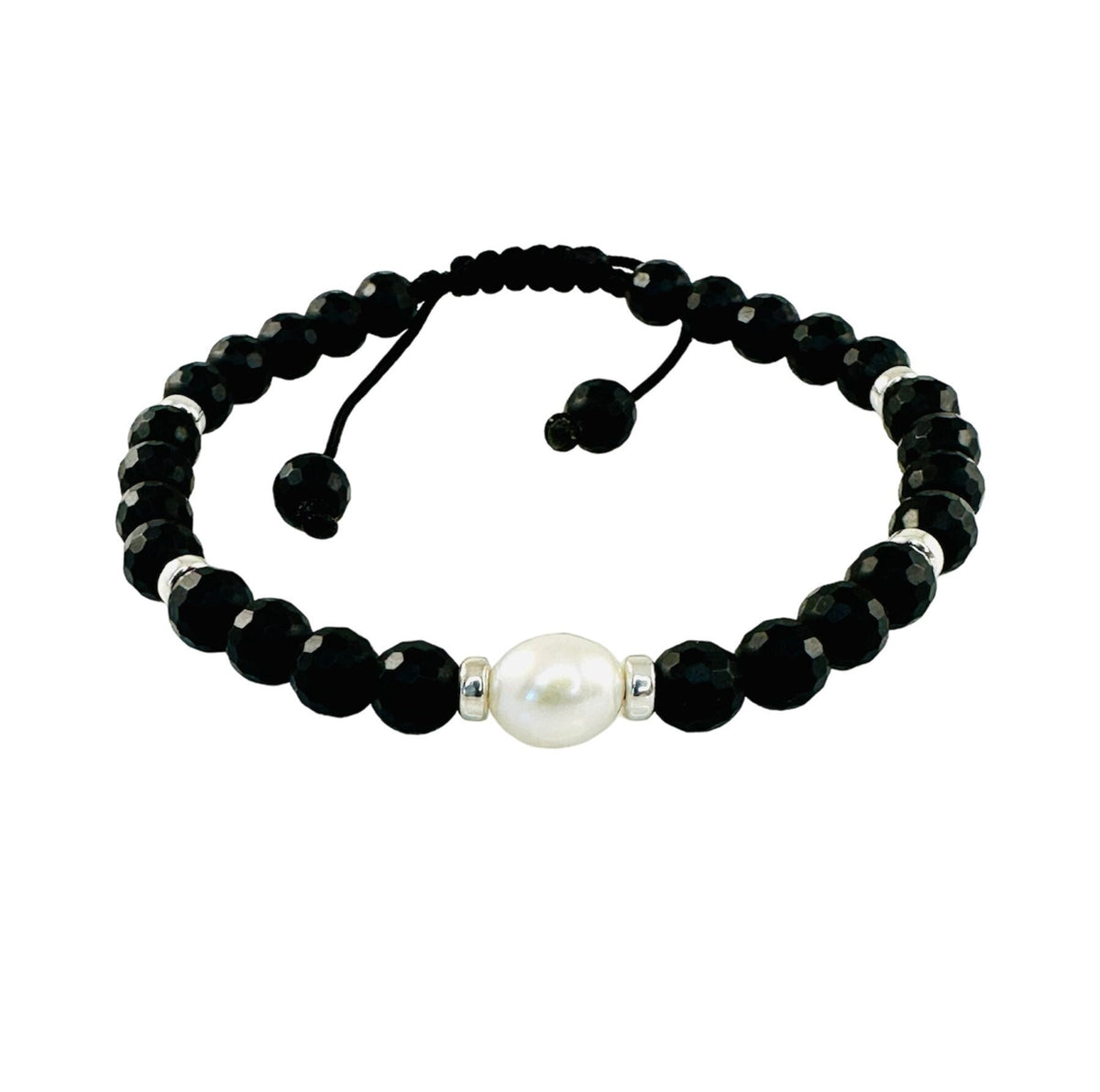 Men’s Blue Pearl Bracelet,Minimalist Blue Gray Pearl Men Bracelet,Larvikite Labradorite Bracelet,Anniversary gift for Husband Jewelry,