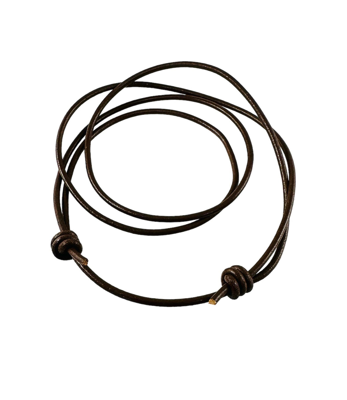 2mm Genuine Real Leather Cord Adjustable Necklace For Pendant (13"-24" Inches),Black Brown Adjustable Leather Necklace Cord,Men Necklace