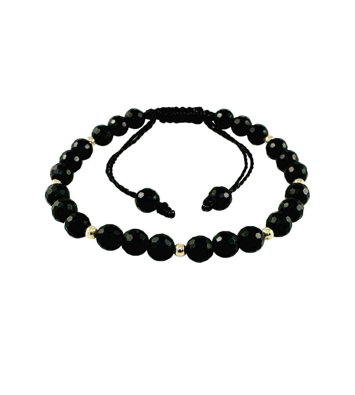 Black and Gold Men Bracelet,Matte Black Onyx Bracelet,Minimalist Men Bracelet,Black Healing Jewelry for Men-Fathers Day Gifts for Men Son
