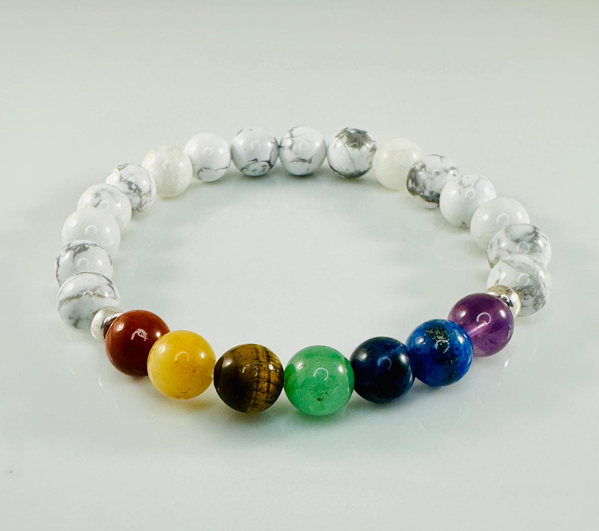 Men Chakra Gemstone Beaded Bracelet,7 Chakra Healing Bracelet,Chakra Bracelet for Men,Mala Bracelet,Meditation Protection EnergyMen Bracelet