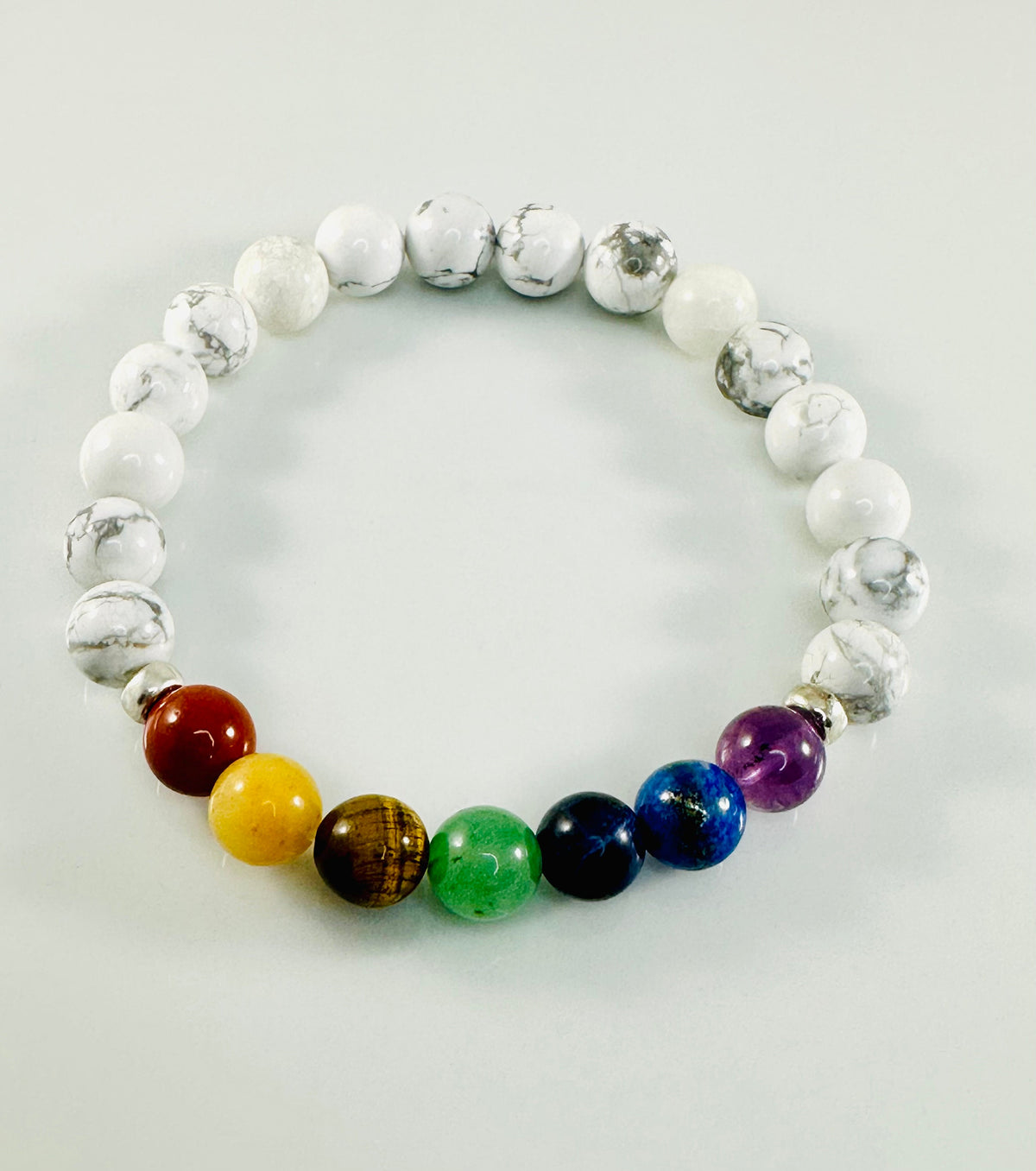Men Chakra Gemstone Beaded Bracelet,7 Chakra Healing Bracelet,Chakra Bracelet for Men,Mala Bracelet,Meditation Protection EnergyMen Bracelet