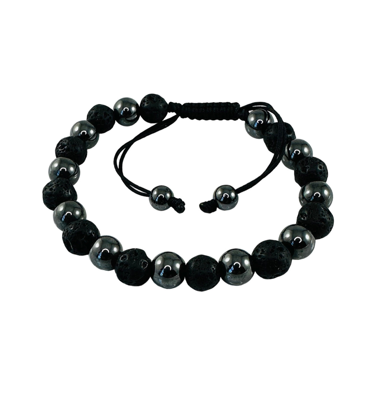 Men Bracelet Hematite Lava Stone Bracelet,Handmade Jewelry for Men,Black Gray Diffuser Oil Beaded Stone Bracelet,Unique gift for men him her