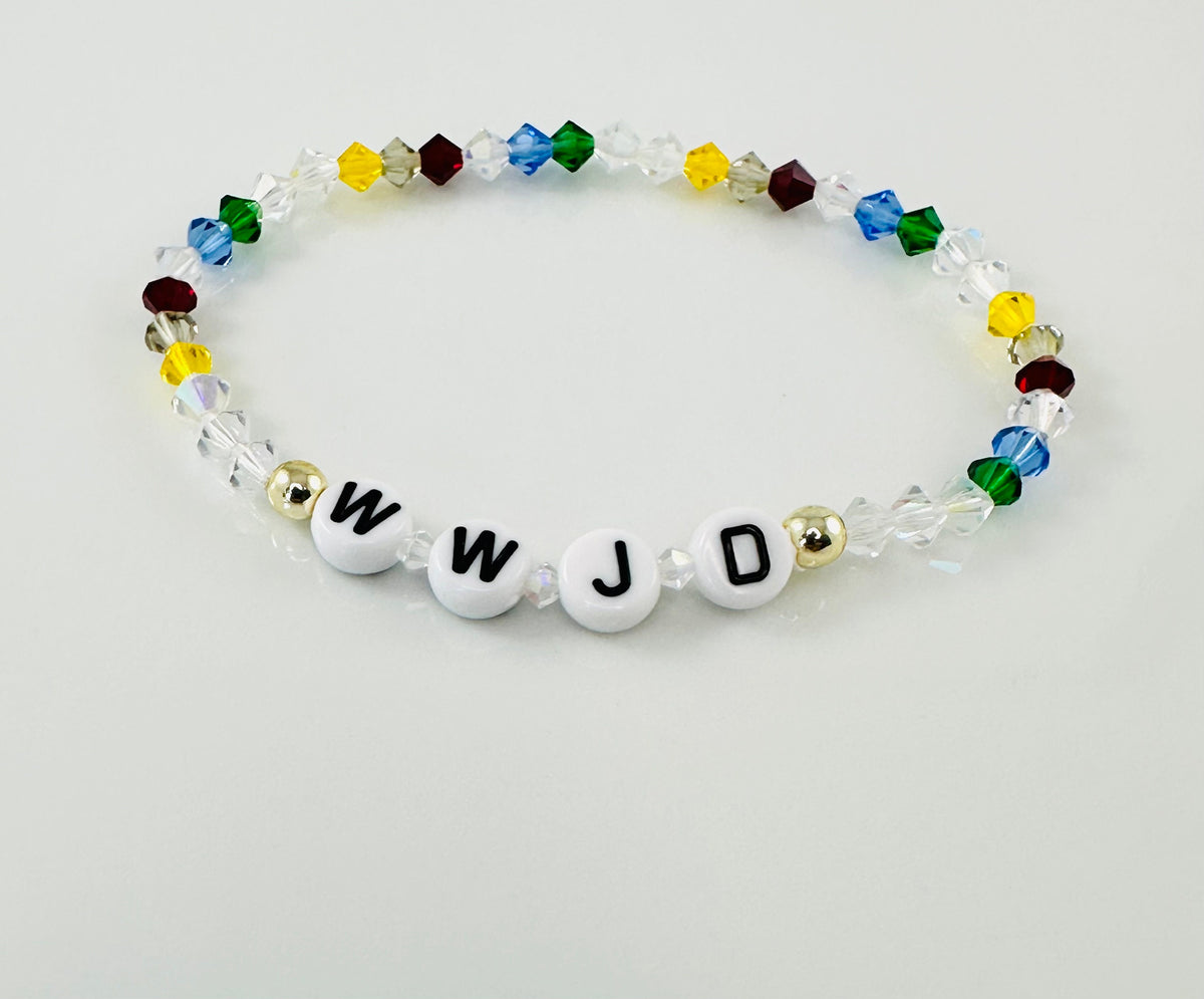 WWJDBracelet,Jesus Love Me Bracelet,What Would Jesus Do Bracelet,WWJD Jesus Love Me Children Kids Bracelet,WWJD Baptism Confirmation HWLF