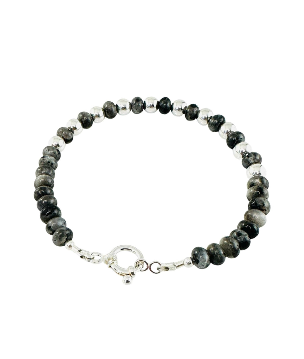 Men’s Blue Pearl Bracelet,Minimalist Blue Gray Pearl Men Bracelet,Larvikite Labradorite Bracelet,Anniversary gift for Husband Jewelry,