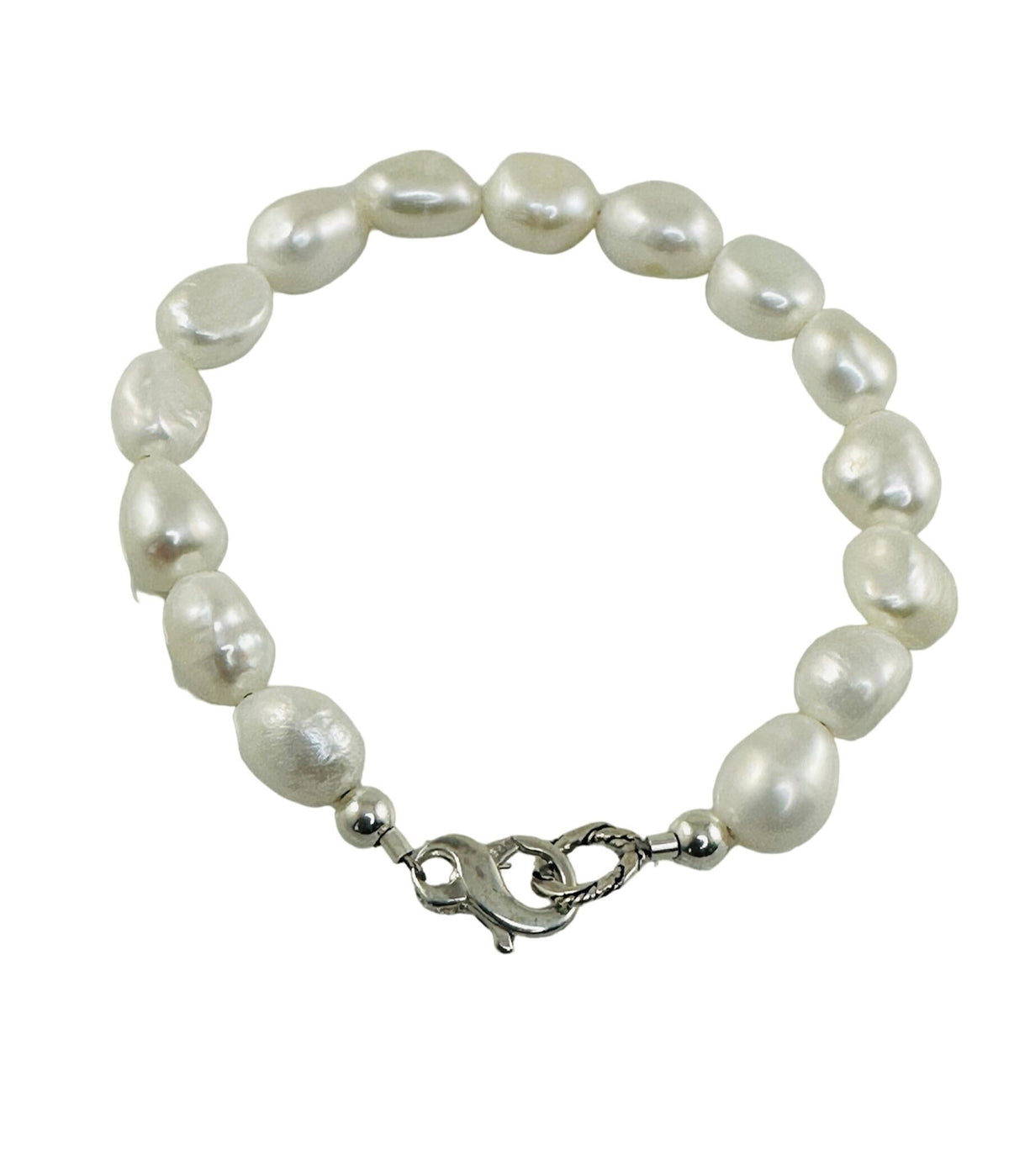 Baroque Large Real Pearl Bracelet,30th Anniversary Jewellery,June Birthstone for Men,Anniversary gift for Husband, Minimalist Men Bracelet