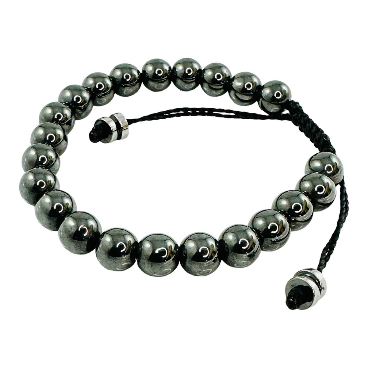 Healing Hematite Gemstone Bracelet,Hematite Bracelet,Handmade Jewelry for Men,Black Gray Men Beaded Stone Bracelet,Protection Bracelet