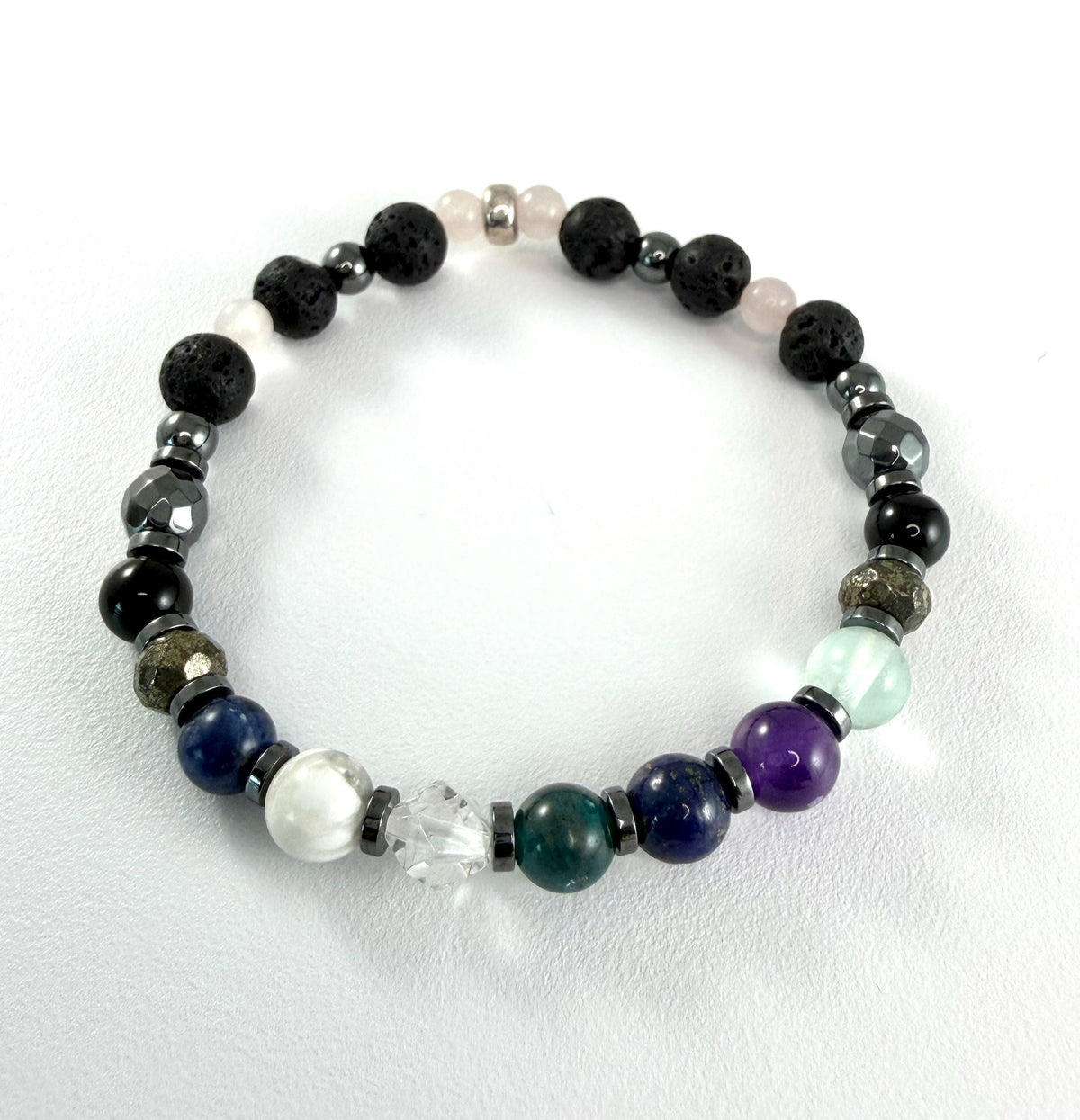 Student Study Support Bracelet,Back To School Bracelet,Mental Clarity Concentration Intuition Focus Healing Crystal Bracelet,Graduation Gift