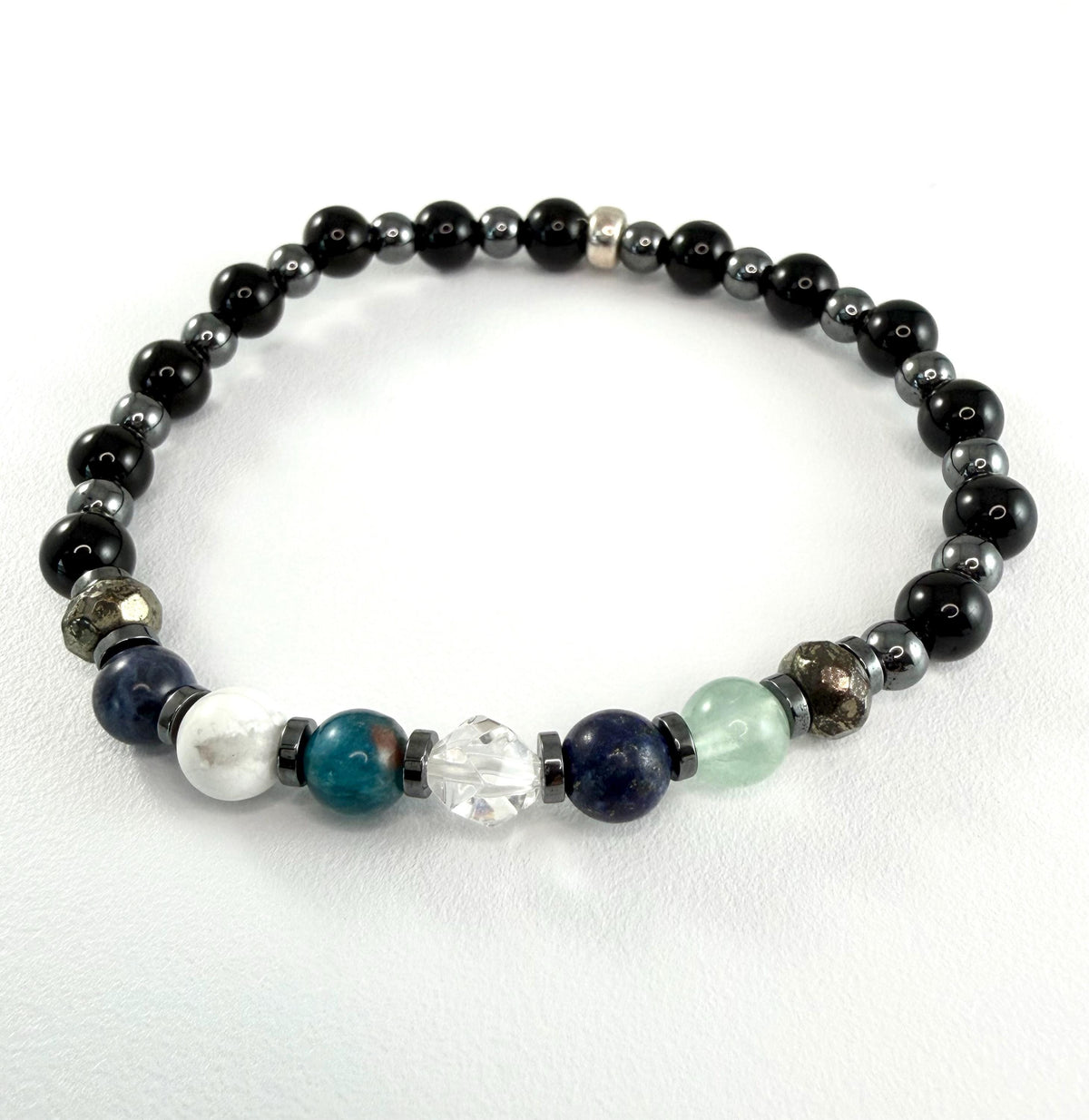 Study Support Bracelet,Student Beaded Bracelet,Back To School Bracelet,Mental Clarity Healing Concentration Intuition Focus Crystal Bracelet