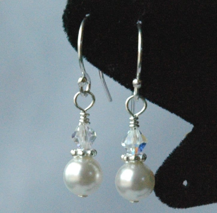 Sterling Silver First Holy Communion Pearl Chaplet Rosary Bracelet