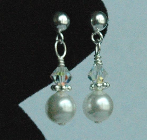 Sterling Silver First Holy Communion Pearl Chaplet Rosary Bracelet