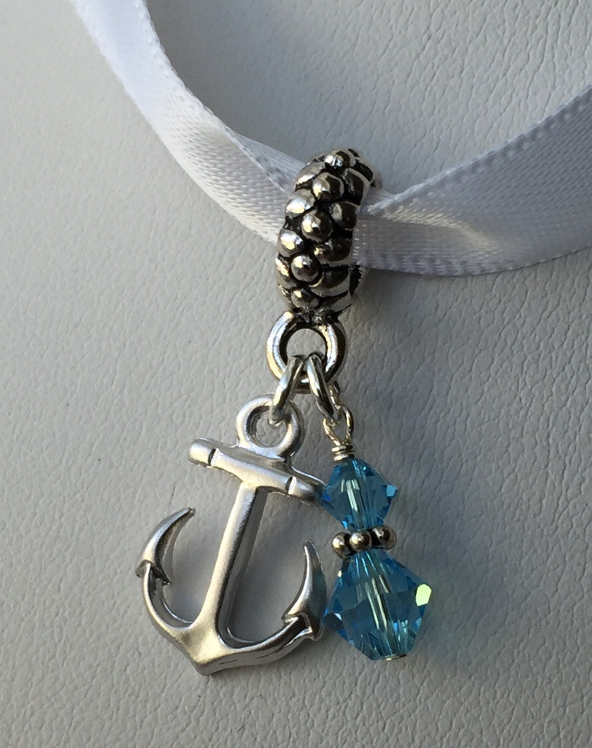 Something Blue Anchor Bouquet Charm,Something Blue Bouquet Charm,Something Blue Nautical Wedding Bouquet Charm,Keepsake Gift for the Bride