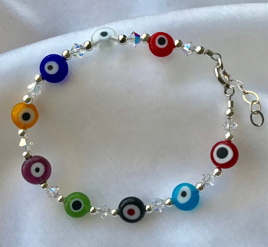 Multicolor Evil Eye Protection Turkish Evil Eye  Bracelet