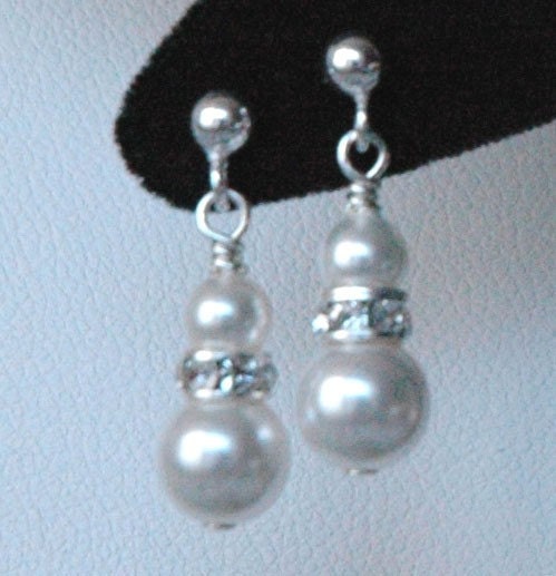 First Communion Girl Pearl Earrings,Flower Girl Pearl Earrings,Junior Bridesmaids Pearl Earrings,Sterling Silver Pearl Earrings,