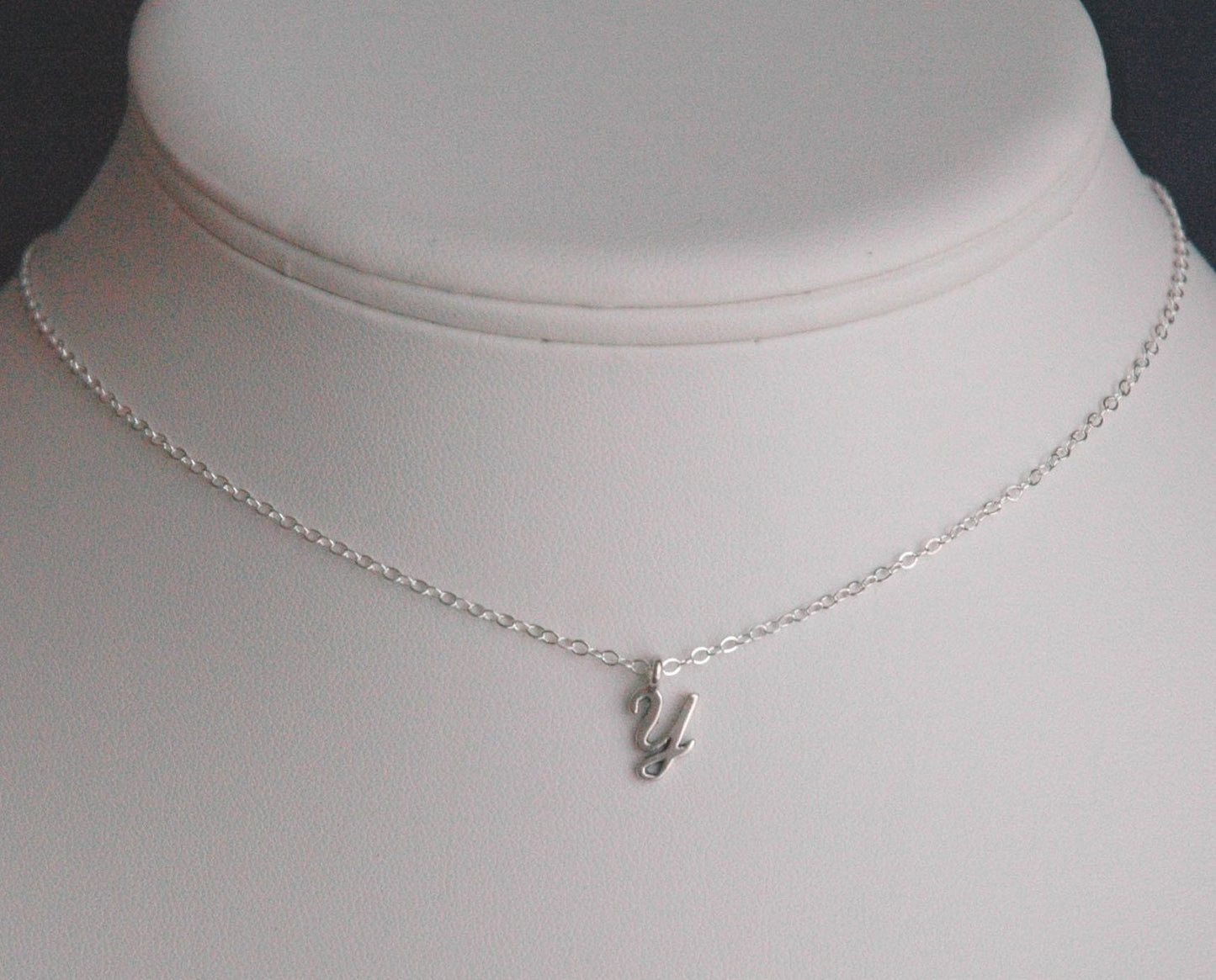 Petite Sterling Silver Name  Necklace, Name Necklace, Mom Necklace, Girl Name Necklace, Flower Girl Necklace,