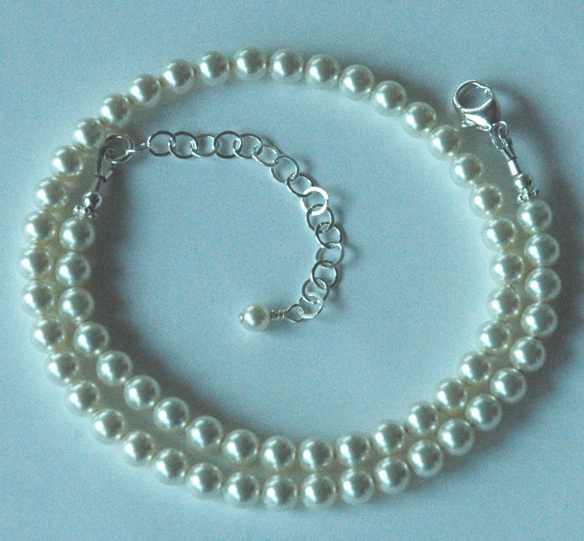Baby to Bride Simple Pearl Necklace, Graduated Pearl Necklace