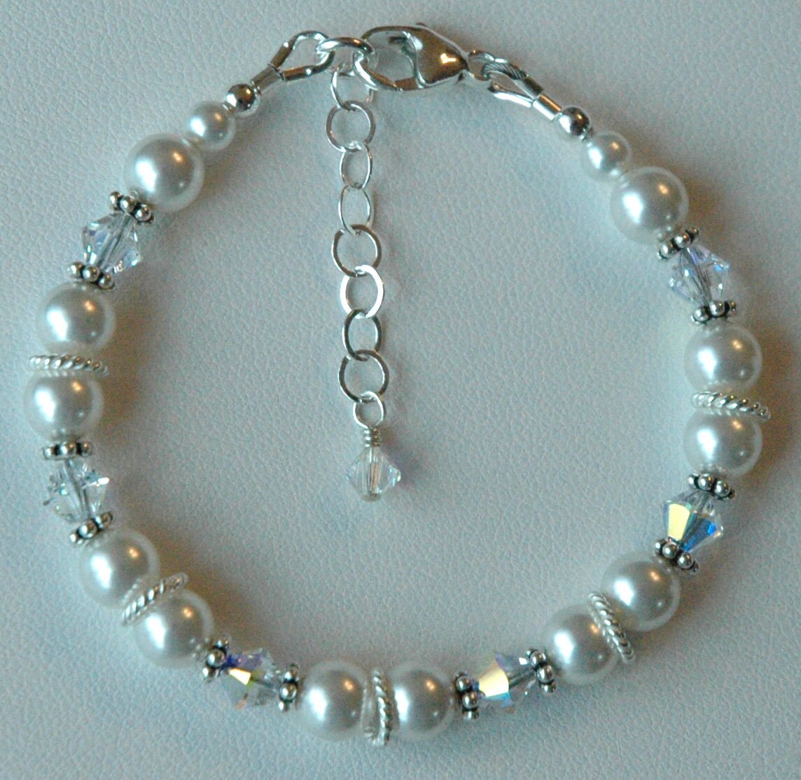 Pearl Flower Girl Jewelry Set,Birthstone Bracelet,Birthstone Earrings,Flower Girl Bracelet,Pearl and Crystal Bracelet Set,Flower Girl Gift