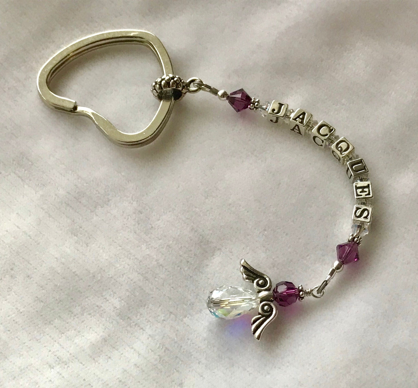 Sterling Silver Personalized Name Keyring,Personalized Key Ring, Name Key Chain,Name Key Ring, Personalized Keyring,Personalized Keychain