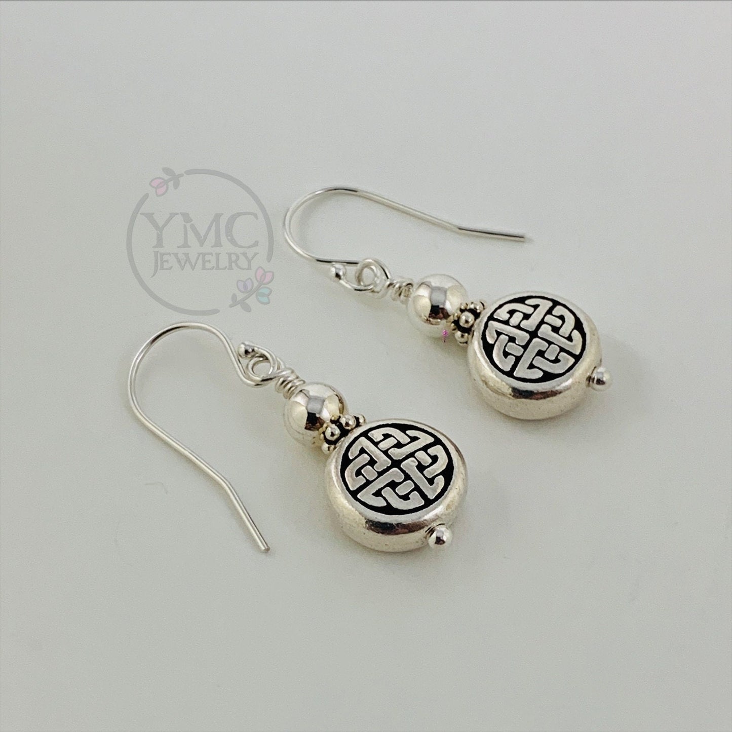 Sterling Silver Celtic Earrings, Silver Celtic Earrings, Celtic Knot Earrings, Celtic Irish Knot Earrings, Celtic Earrings