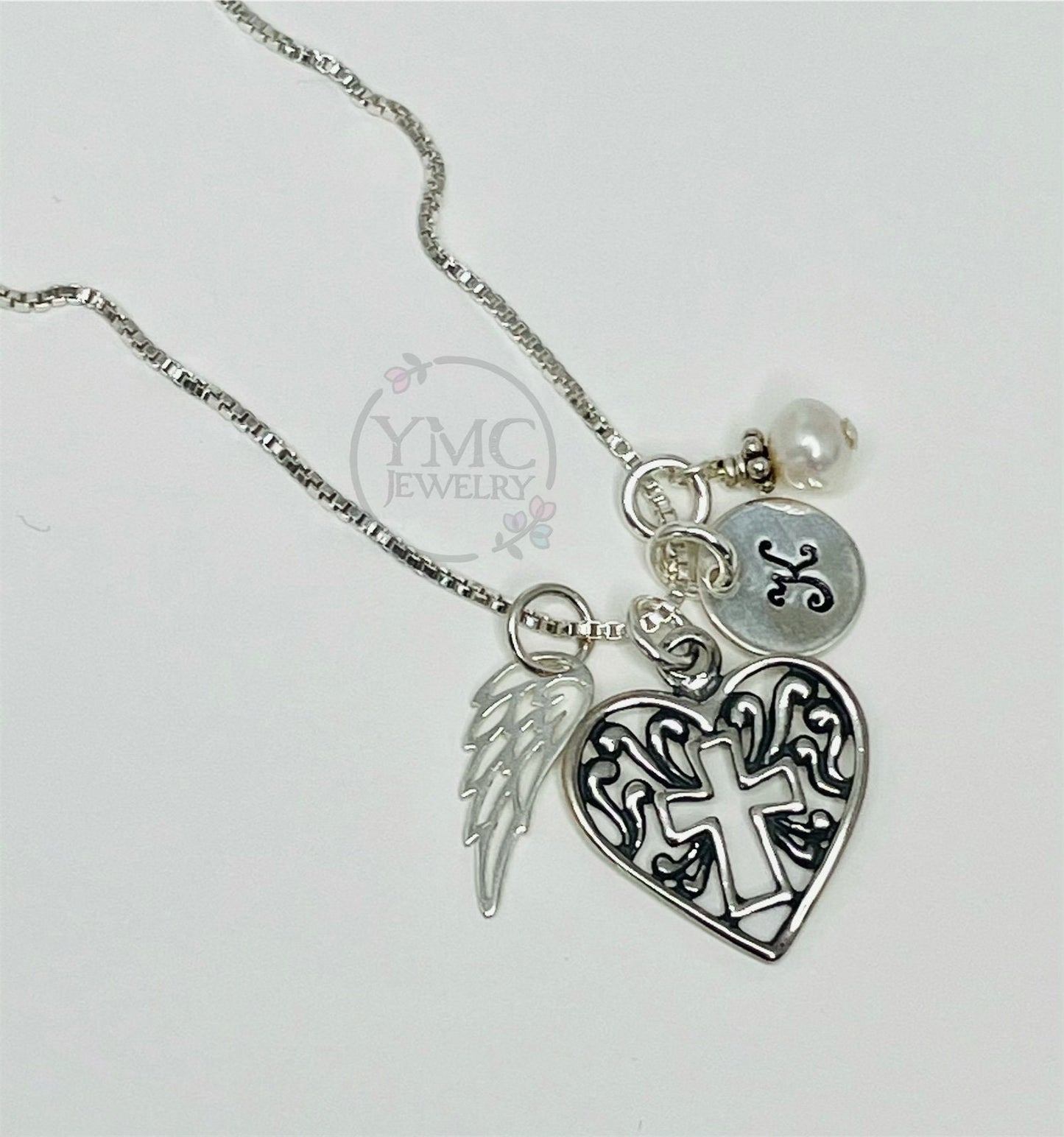 Personalized Remembrance Memorial Angel Wing Necklace,Mother's Day Gift,Sympathy Bereavement Gift,Loss of Mother Father