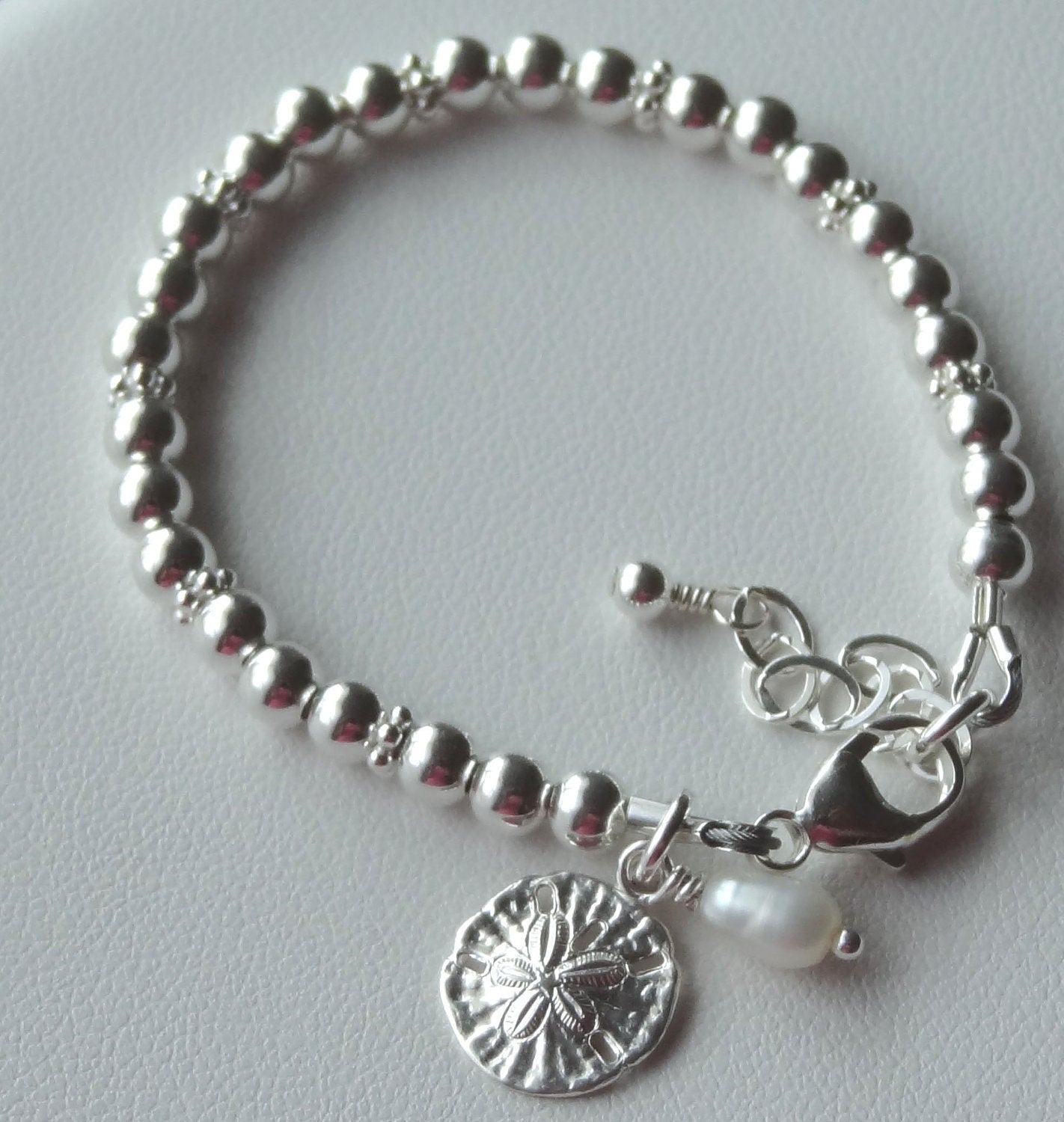 4mm Sterling Silver Cross and Birthstone Beaded Stackable Bracelet,Confirmation Bracelet,First communion Bracelet,Baptism Bracelet,Baby Gift