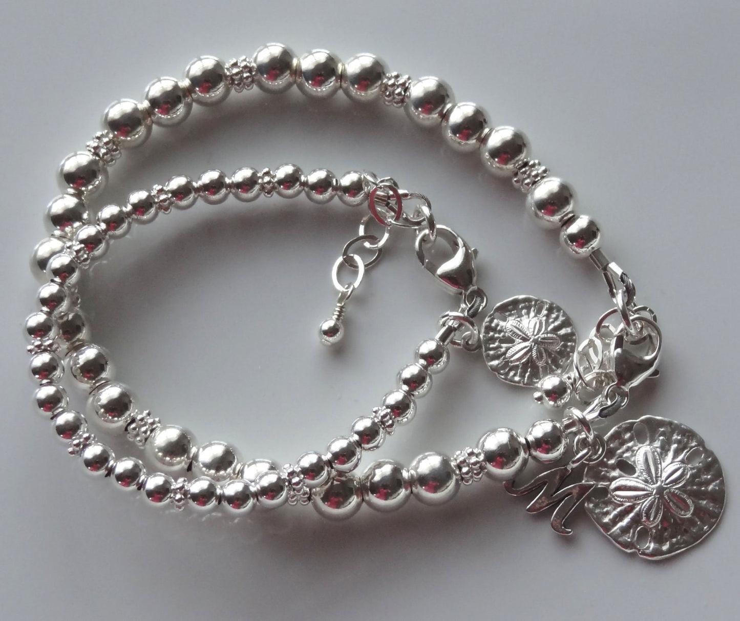 4mm Sterling Silver Cross and Birthstone Beaded Stackable Bracelet,Confirmation Bracelet,First communion Bracelet,Baptism Bracelet,Baby Gift