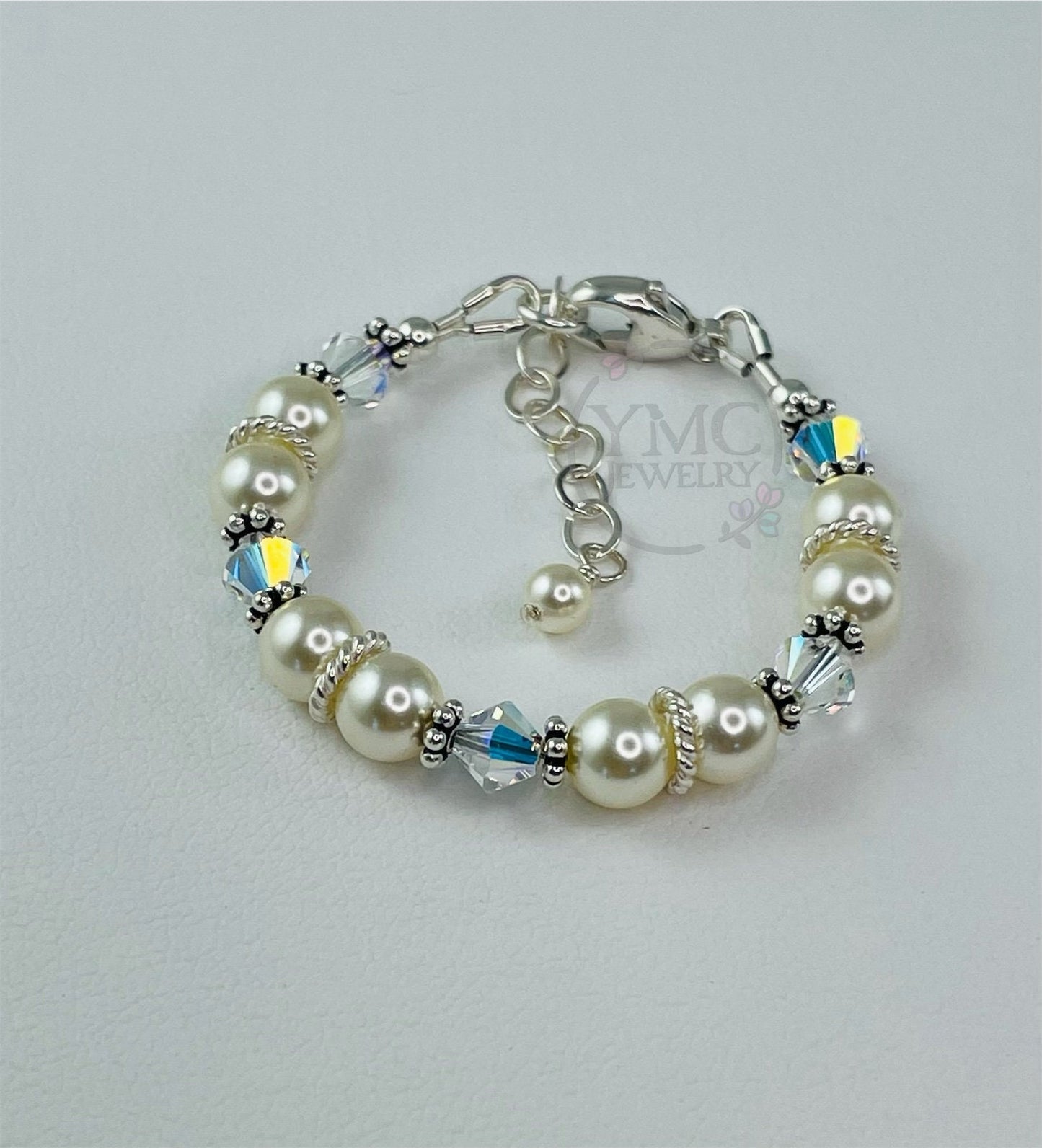 Baby Girl First Pearl Bracelet,Flower Girl Pearl Bracelet,Junior Bridesmaids Pearl Bracelet,Custom Little Girl Pearl Bracelet,Pearl Bracelet