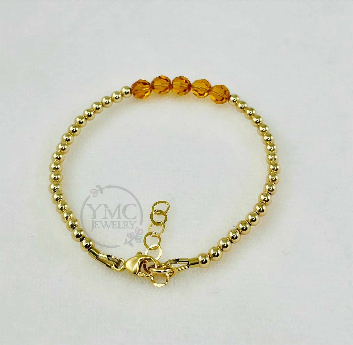 Gold Rainbow Stackable Kids Mom Bracelet,Gold Multicolor Bracelet For Children,Dainty Gold Stackable Layering Bracelet,Flower Girl proposal