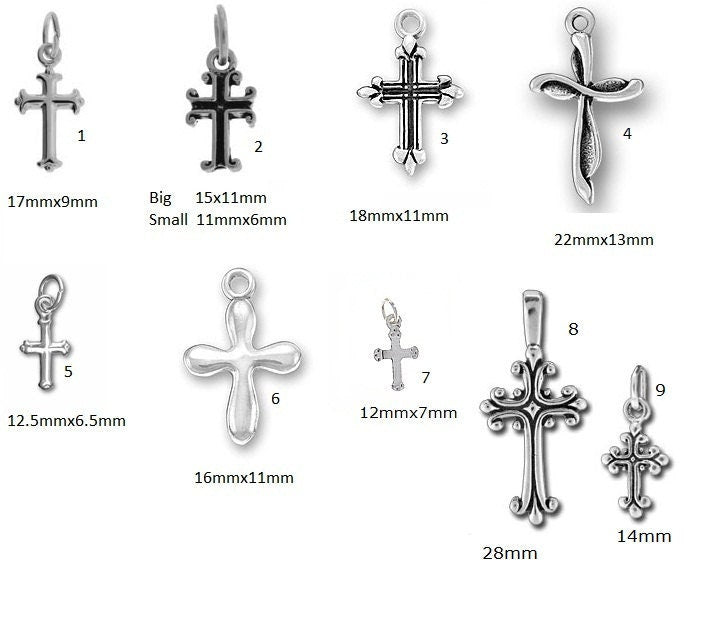 Confirmation Necklace,Sterling Silver Initial Cross Pendant Necklace, Cross Initial Letter Necklace, Baptism First Communion Cross Necklace