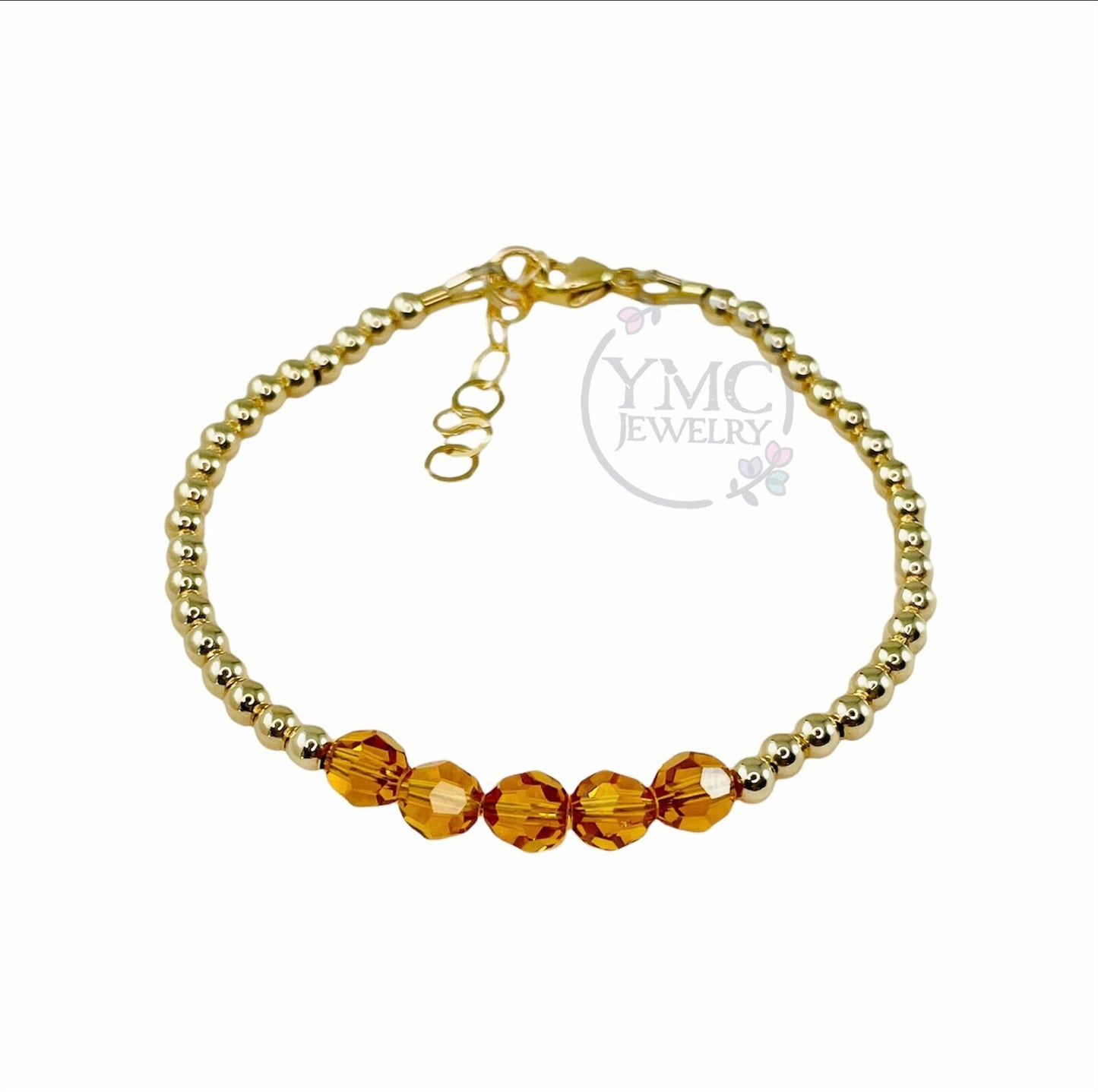Gold Rainbow Stackable Kids Mom Bracelet,Gold Multicolor Bracelet For Children,Dainty Gold Stackable Layering Bracelet,Flower Girl proposal