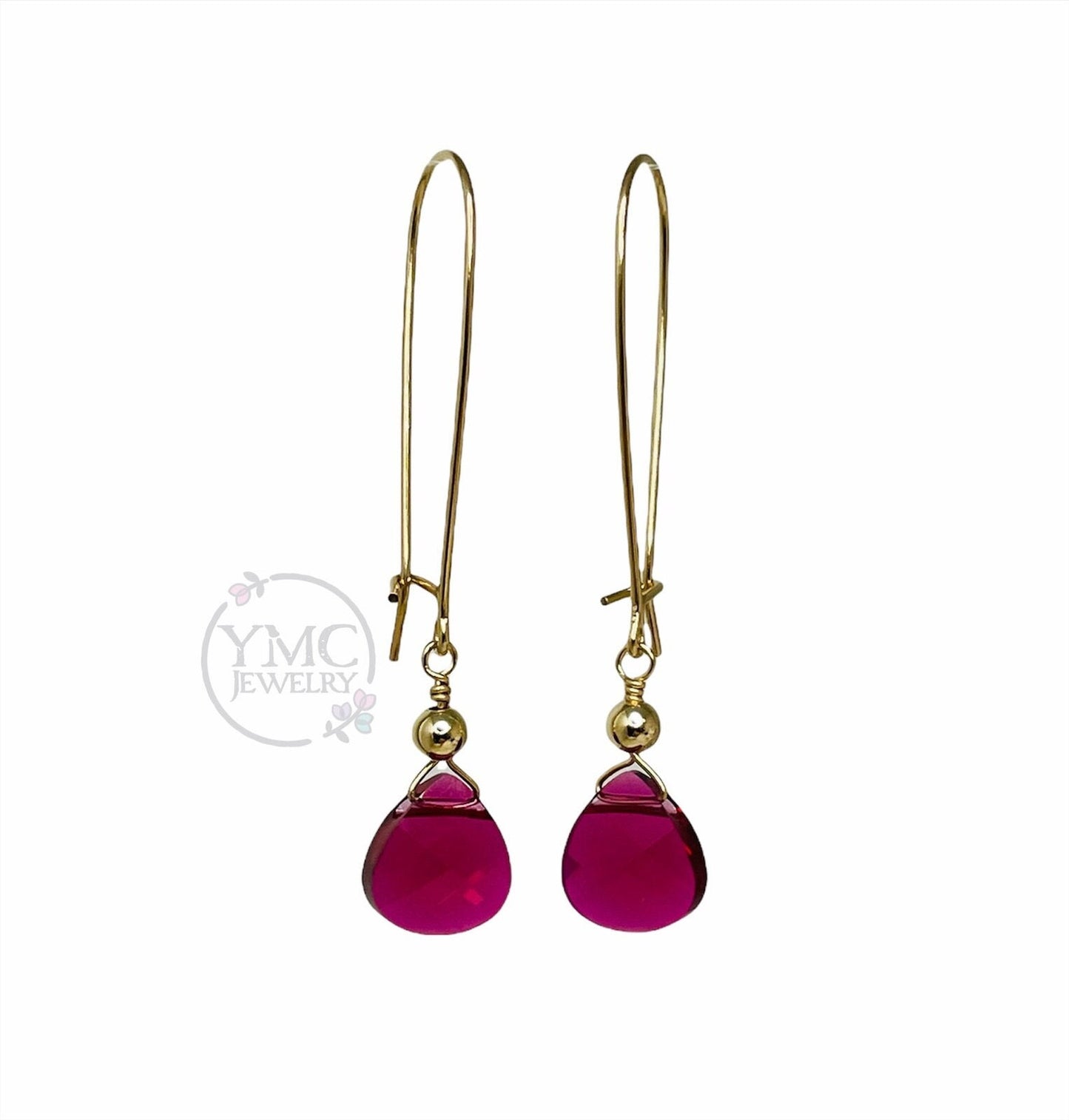 Gold Pink Briolette Earrings,Light Pink Earrings,Mother of the Bride Earrings,Mother of the Groom Earrings,Gif for mom,Pink Kidney Earrings