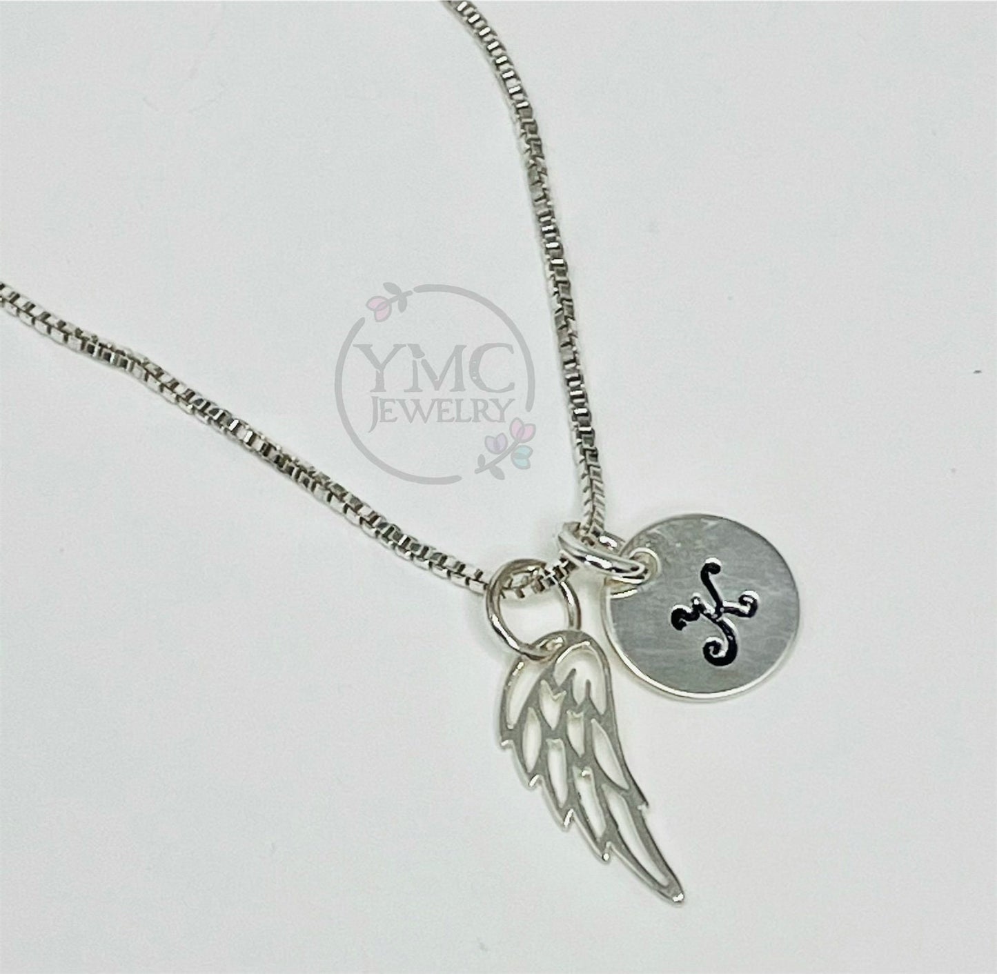 Remembrance Paw Print Pet Memorial Angel Wing Necklace