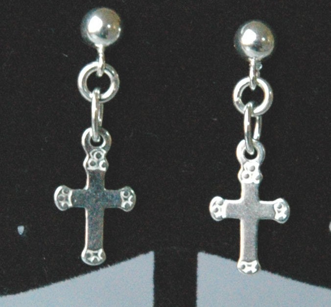 Petite Virgin Mary Earrings,Sterling Silver Religious Earrings,Lady of Guadalupe Medal Earrings,Virgin Mary medal,First Communion Earrings